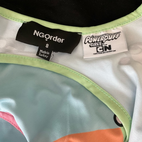 New Girl Order Power Puff Girls open back long sleeve crop top size uk 8 - Picture 3 of 3